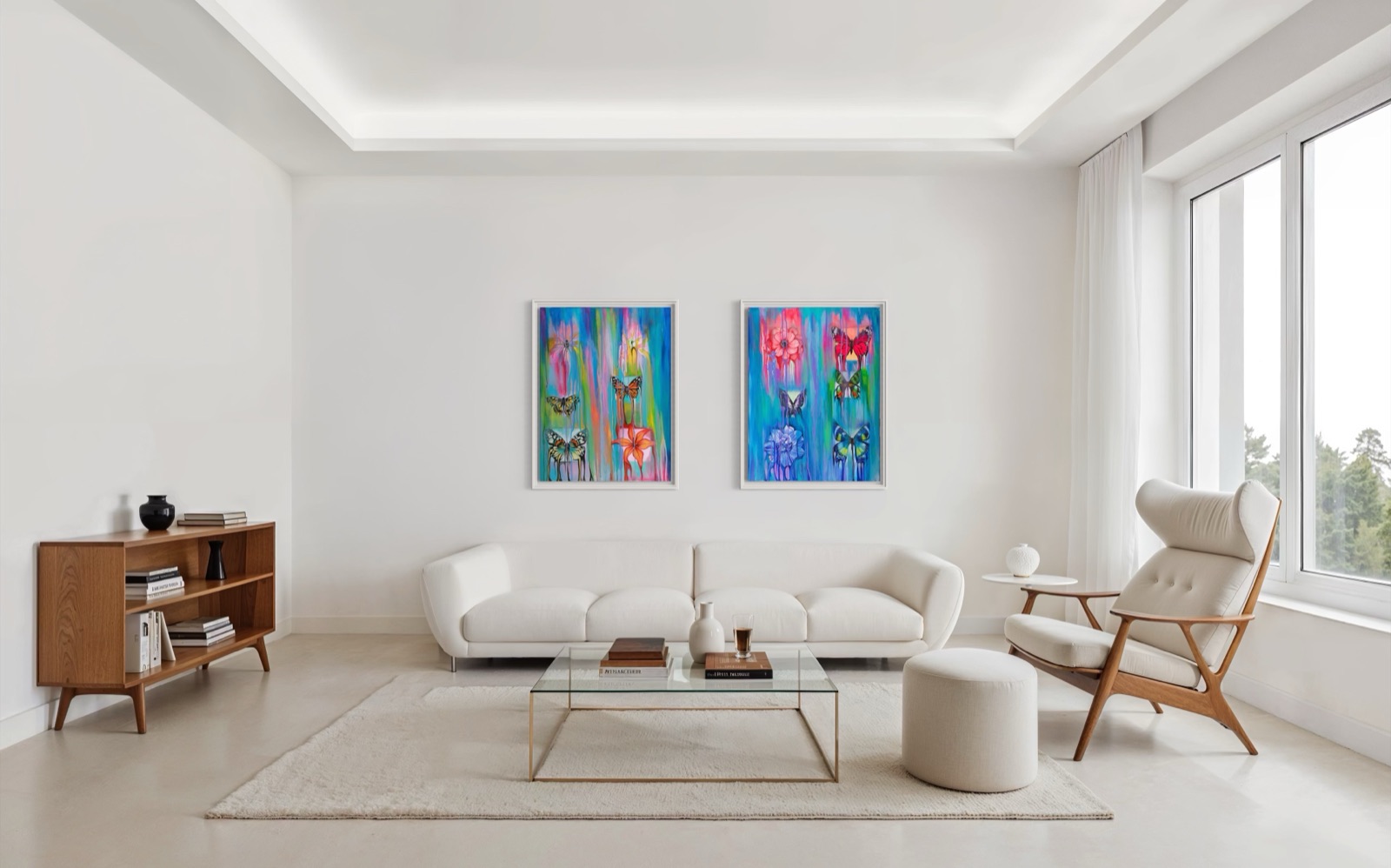 Wings in Bloom original painting by Aino Katzir